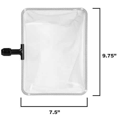 UNEAK - Large Aquarium Fish Net with Extendable 22"-33" Handle, Telescopic Fish Tank Nets, Fine Mesh Net for Fish and Shrimp Catching, Ponds, Creeks, and Aquariums