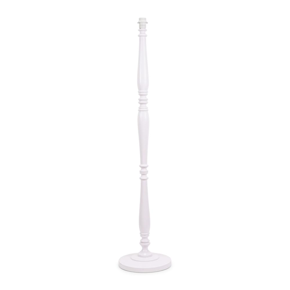 Valuelights White | Traditional Wood Candlestick Floor Lamp Base For Living Room | Floor Lamps, Home Décor & Improvement Essential 180Cm