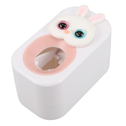 minkissy Squeeze Artefacto De Pasta De Exprimidor Automático De Pasta De Dispositivo para Exprimir Pasta De Empujador De Pasta De Baño Rosa El Plastico
