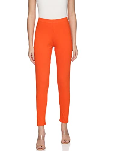 Image of Women's Soft Cotton Ankle Length Leggings | 4 Way Stretch | Mid Rise | Stretchable & Comfortable