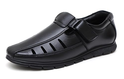 Image of BRUTE Faux Leather Sandals for Men | Fisherman Sandals | Closed Ethnic Sandals