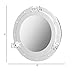 Nagina International Premium Silver Lined Aluminum Nickel Coated Nautical Ship's Porthole Window ! Maritime Wall Decor Mirror | Exclusive (8 Inches, Mirror)
