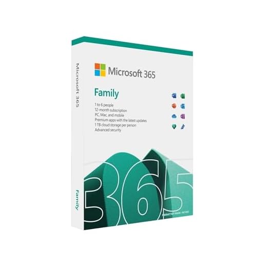 Microsoft 365 Family Medialess 1 Year Subscription 6 Users - Retail Boxed Fy25h2