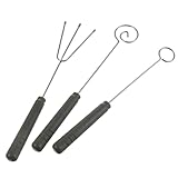 SUPVOX 3 Stück Edelstahl Dipgabel mit Kunststoffgriff Ergonomische Schokoladengabeln für Fondue Pralinen und Früchte Glatte Oberfläche Küchenhelfer für Haus Küche