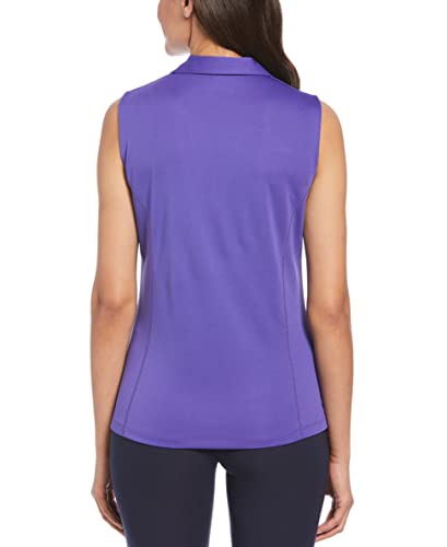 Image of PGA Tour Women's Petite Airflux Sleeveless Polos