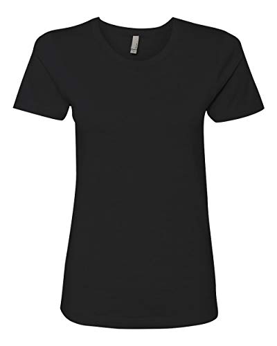 Next Level Apparel Ladies Boyfriend T-Shirt, Black, Small