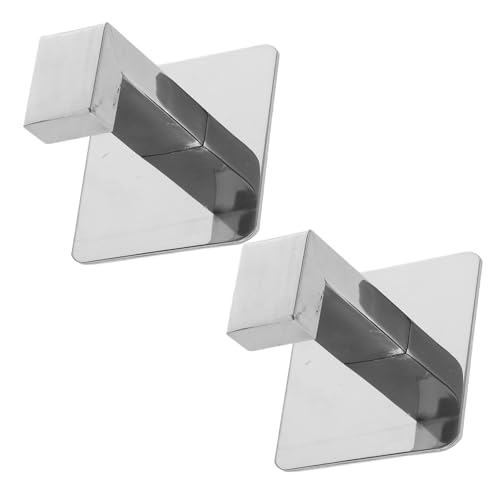 SOESFOUFU 2個ステンレス製自粘式タオルフック 壁掛け鏡面仕上げ 錆びにくい防水設計 浴室 キッチン クローゼット対応 省スペース収納用多用途