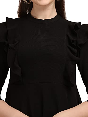 Image of OOMPH! Women's Western & Fusion wear Lycra A-Line Knee-Long Dress md349