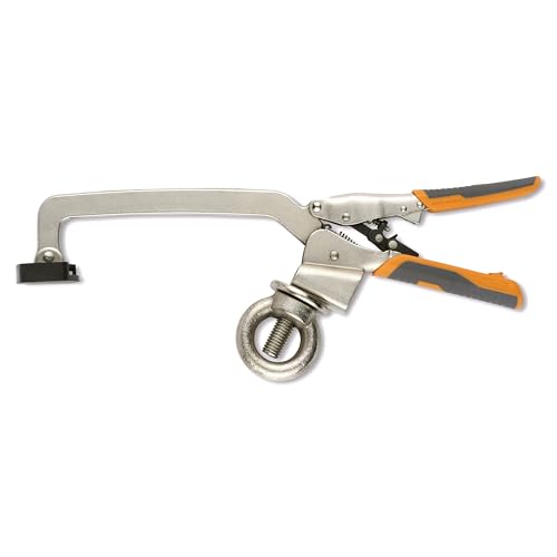 Image of BORA Auto Adjust Drill Press Clamp 6 Inch Hold Down Clamps for Woodworking | Bench Vise Grip Clamps | Welding Table Clamps & Drill Press Accessories | Locking Clamp Tool