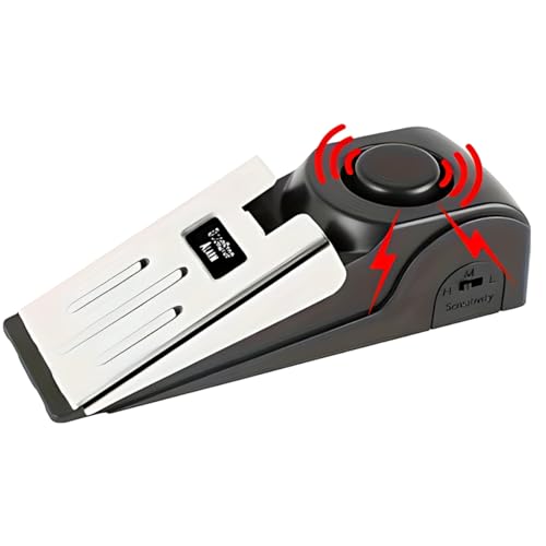 Alarme Trava Porta com Sirene Alta Premium Portátil Sem Fio Sensor de Segurança Inteligente Anti Roubo Ideal para Casa Apartamento Hotel Viagem Airbnb