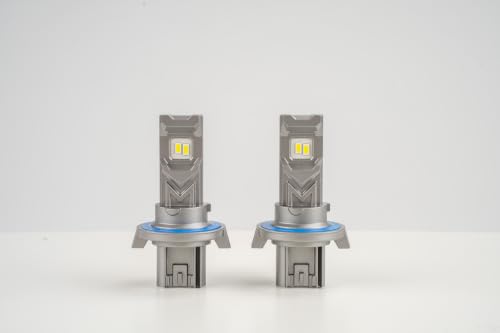 Image of Marsauto M1C H13 /9008 40000LM Fanless LED Bulbs, 6500K IP68 - 2 Pack | 1:1 mini no adapter, plug & play, fits Ford F-150 Chevy Silverado, IP68 waterproof, canbus ready