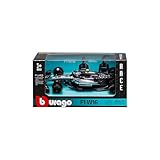MERCEDES-AMG W16 2025 : Réplique officielle à l'échelle 1:43 de la monoplace pilotée par Kimi Antonelli lors de la saison 2025 de Formule 1, livrée argentée et noire, parfaitement reproduite dans les détails et le style Mercedes-AMG.