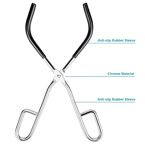 stonylab Beaker Tongs, Laboratory Beaker Clamp Beaker Tongs with Plastic Coated Jaws, 25.5 cm Length - Image 4