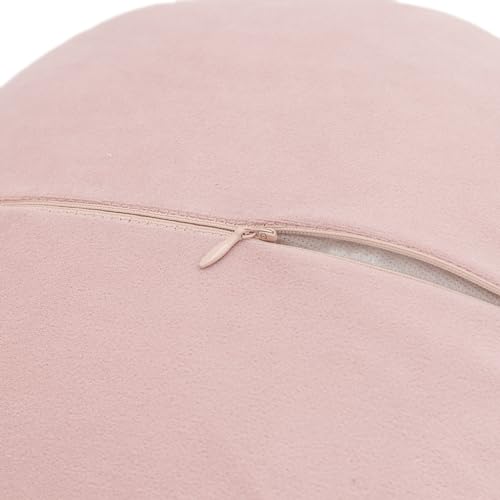 Image of JWH Decorative Flower Throw Pillow Cover, 14 Inch, Rose Gold