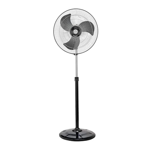 Image of Almonard AEROSTAR Pedestal Fan, High-Performance Motor with Overheat Protection, Aerodynamic Blades, 100% Copper Winding, Adjustable Height, 3-Speed Control & 2-Year Warranty