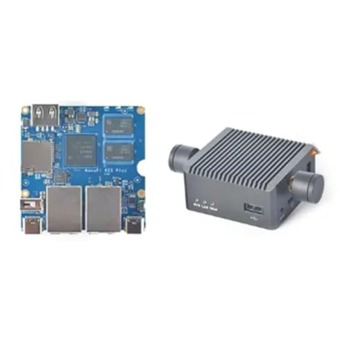 Malloy NanoPi R2S Plus Rockchip RK3328 Mini Enrutador Doble Puerto Gigabit 1GB RAM 32GB EMMC(C)