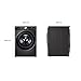 LG V9WD128H2B, Klasse A, Waschtrockner 12-8 kg, 1360 U/min, AI Direct Drive, Nachlegefunktion, Schnellwaschgang in 39 Min., mit Dampf, 60 x 61 x 85 cm ꟷ Black Stainless Steel