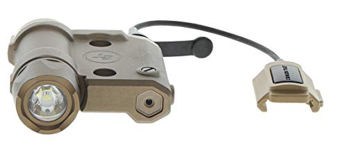 Image of Crimson Trace CMR-301 FDE Railmaster with Green Laser, Adjustable 1000 Lumen LED Flashlight and Rechargeable Battery for Shooting, Competition and Range