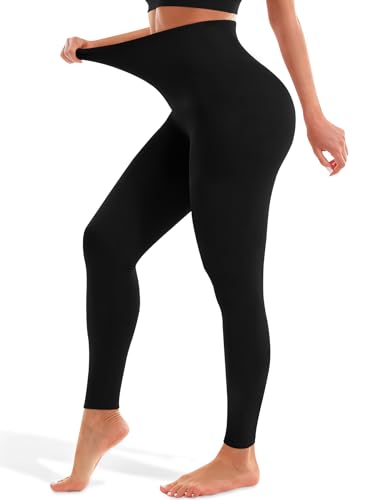 Blue Breath Leggings for Women High Waisted Buttery Soft Full Length Yoga Pants Non See Through Light Tummy Control Athletic Pants