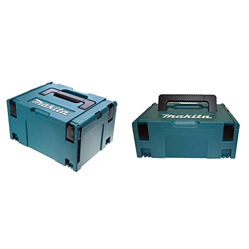 Coffret empilable robuste Makpac Taille 3 - MAKITA 821551-8 & COFFRET MAKITA DE TRANSPORT MAKPAC2 395x295x157 MM (coffret nu) - 821550-0