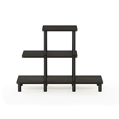FURINNO Turn-N-Tube 3-Tier Design Display Rack, Espresso/Black - image 5