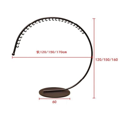 Présentoir à vêtements commercial rond doré avec structure robuste - 2