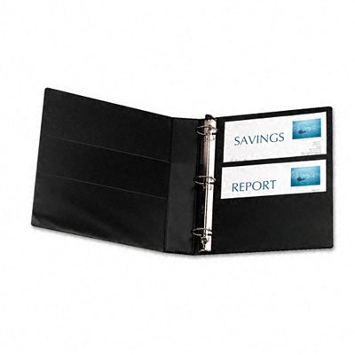 avery heavy-duty view 3 ring binder 1534 one touch slant rings holds 8534 x 1134 paper 1 black binder 05400