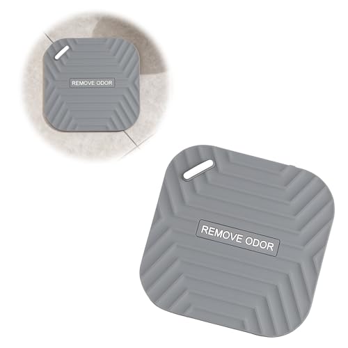 Wcawnlt Cubierta de Drenaje de Ducha Universal en Silicona Antiolores 14,5cm x 14,5cm Gris, Tapón Hermético para Baño, Cocina y WC, Diseño Duradero y Fácil de Limpiar