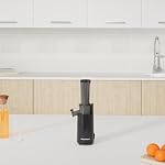 EJX600 Kompakter Kau-Entsafter, Kaltpress-Entsafter, nährstoff- und vitaminreich, leicht zu reinigen, 16-Unzen-Saftbecher, Anthrazit – Bild 2