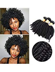 Top Hair Unprocessed Virgin Brazilian Kinky Curly Human Hair Extensions Natural Color 100g/Bundle 12 inches
