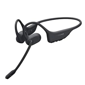 Open Ear Headphones with Mic, Bluetooth Headset with Microphone (AI Noise Cancelling), Bluetooth 5.3 Headphones Dual Connection Sweatproof Wireless Headset with Mic for Work, Running, Workouts