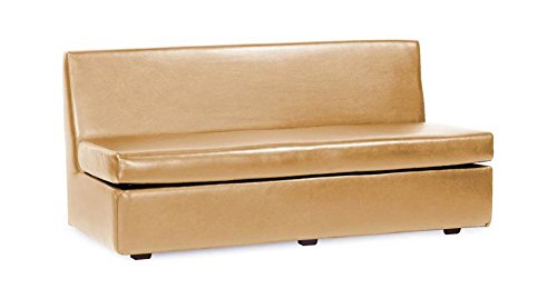 Howard ElliotSlipper Sofa Cover Luxe Gold, Linen Slub Natural