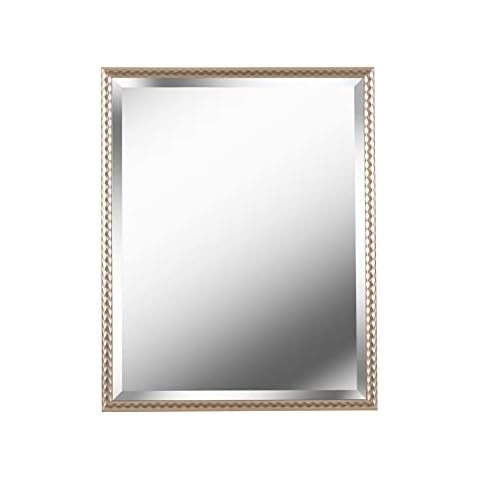 Kenroy Home 60559GLD Judy Wall Mirror with Gold Finish, Modern Style, 29.5" Height, 23.5" Width, 0.625" Depth Cover