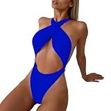 Badeanzug Frauen Lang Mini Online Beinausschnitt D Beinen Schulterfrei Der Schwimmen Bequeme Heiße Welchen Einteilige Rechnung 70e Geschnittene Starke Schicker Seitlicher Herzausschnitt