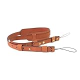 [小さな店] GUYTRM 80-110cm 牛革カメラショルダーネックストラップキャリングベルトストラップグリップキヤノン(2 Pieces)