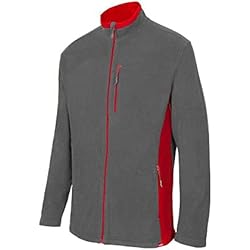 Polos De Trabajo Velilla VELILLA 201504_08/12 Polo Bicolor Manga Larga, Color Gris y Naranja, Talla XL