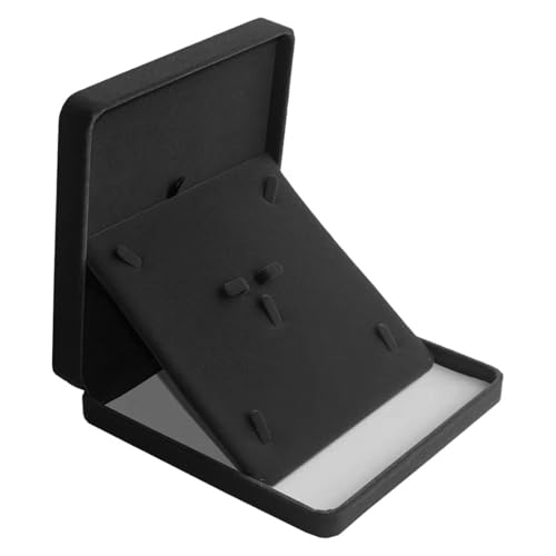 Wisebom Conjunto Joyas Terciopelo, Set de Joyería Caja Almacenamiento Joyas Caja de Regalo Terciopelo Conjunto de Joyas para Mujeres Collar de Joyas Pendientes Anillo (Negro)