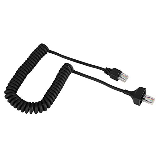 Yanmis 50cm 8-Pin Flexible Mic Cable for Radios, 50 cm
