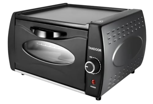 Tandoor Oven Mini Pizza Chapati Roti Lahmacun Manakish Naan Bread Maker Electric Tandoori Takeaway Kitchen Appliance Top Plate Aluminium Glass - Image 6