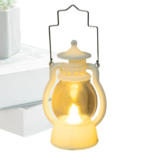 Linterna LED de efecto de llama | LANZA DE DECORTOS ELÉCTRICO INDOOR lámpara de aceite - Rustic Electric Camping Night Light for Home, Cafe, Camping, Walking