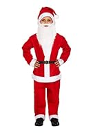 Children’s Santa Claus fancy dress costume for kids with matching Santa Beard and Santa Hat. This festive fancy dress Santa suit is great for Christmas costume parties and celebrations at school and with family! The kids’ costume includes: Red Jacket...
