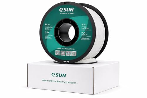 Image of eSun PLA+ 1.75mm 3D Printer Filament Normal White