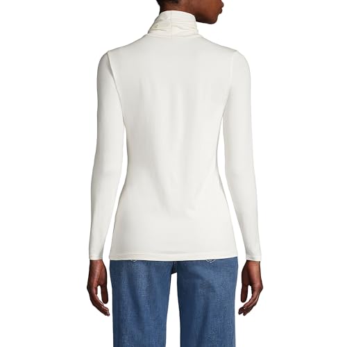 Image of Lands' End Women's Lightweight Fitted Long Sleeve Turtleneck