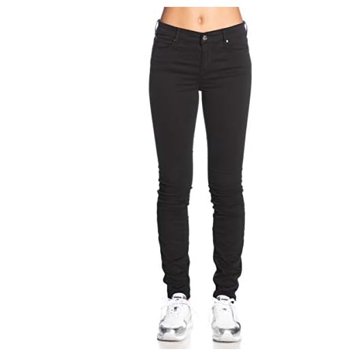 A|X Armani Exchange Women's Classic Five Pocket Denim Jeans, Black, 32