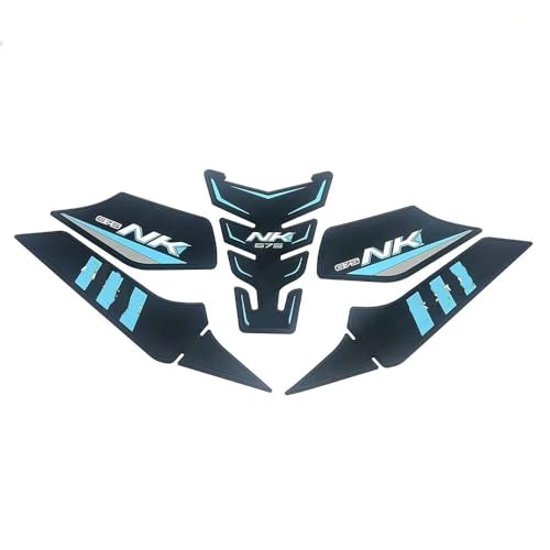 Autocollant réservoir moto 675NK protections genoux pour balades