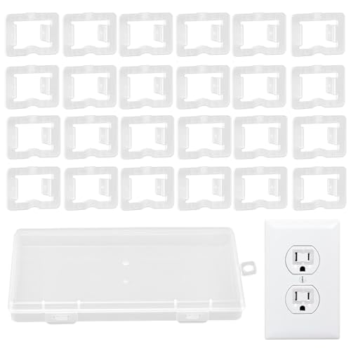 24 Pcs Loose Outlet Fix Plug, Wall Socket Fixer, Transparent Loose Socket Insert, Easily Fix Loose Outlets, Keep Your Loose Socket Jack Snug for Power Plug