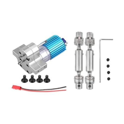 RC���[�V���O�p�[�c For WPL For MN �t�����^���M�A�{�b�N�X�A�������t�� 370 �M�A���[�^�[�A�R�p�Z�~�g���b�N�A�s�b�N�A�b�v�g���b�N�A�h���C�u�V���t�g�A�����A�A�b�v�O���[�h�ARC �J�[�p�[�c(Silver)