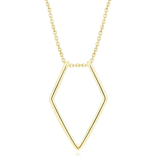 Collier porte-bague géométrique en argent idéal pour le sport et le travail