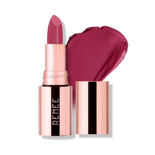 Image of RENEE Everstay Matte Lipstick - Mauve Muse, Long Stay, Hydrating & Non-Drying, Smudge & Transfer Proof, Lightweight, Intense Pigment, Full Coverage, Vitamin E Infused, for All Occasions, 4.2g