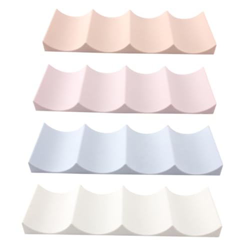Set 4 piezas soporte para botellas de vino de madera miniatura 1